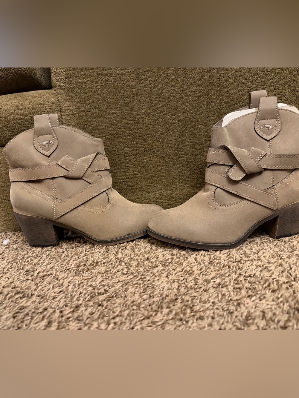 Rocket Dog Western Ankle Boots Distressed Vintage Look